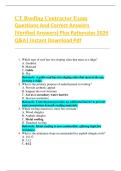 CT Roofing Contractor Exam  Questions And Correct Answers  &lpar;Verified Answers&rpar; Plus Rationales 2026  Q&A&vert; Instant Download Pdf 