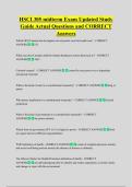 HSCI 305 midterm Exam Updated Study  Guide Actual Questions and CORRECT  Answers