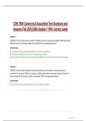 CON 7800 Commercial Acquisition Test Questions and  Answers &vert;Fall 2025&sol;2026 Update &vert; 100&percnt; Correct Latest