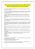 C365 Pre-Assessment with all Correct & 100&percnt; Verified Answers &vert;Latest Update&vert; Guaranteed to Pass