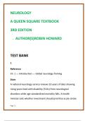 Neurology — Queen Square Test Bank 2025 | Robin Howard 3rd Edition | 50 MCQs/Chapter + Verified Answers & Rationales | Neuro Board Prep