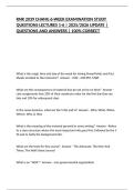 RNR 2039 CHANG 6-WEEK EXAMINATION STUDY QUESTIONS LECTURES 1-6 &vert; 2025&sol;2026 UPDATE &vert; QUESTIONS AND ANSWERS &vert; 100&percnt; CORRECT