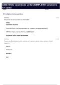 C836 WGU questions with COMPLETE solutions A&plus; rated