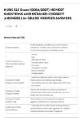 NURS 325 Exam 1&lpar;2026&sol;2027&rpar; NEWEST QUESTIONS AND DETAILED CORRECT ANSWERS &vert; A&plus; GRADE VERIFIED ANSWER