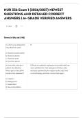 NUR 336 Exam 1 &lpar;2026&sol;2027&rpar; NEWEST QUESTIONS AND DETAILED CORRECT ANSWERS &vert; A&plus; GRADE VERIFIED ANSWER
