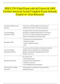 EDCI 3701 Final Exam with all Correct & 1005 Verified Answers&vert; Actual Complete Exam &vert;Already Graded A&plus; &lpar;Just Released&rpar; 