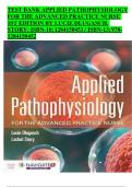 Applied Pathophysiology for the Advanced Practice Nurse &lpar;1st Edition&comma; Dlugosch & Story&rpar; &ndash; Complete Test Bank and Exam Review Material
