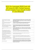 WGU Pre Assessment D658 Exam with All Correct & 100&percnt; Verified Answers&vert; Actual Complete Exam &vert;Already Graded A&plus; &lpar;Just Released&rpar;