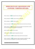 DMSG130 EXAM 1 QUESTIONS AND ANSWERS&period; VERIFIED 2025&sol;2026&period;