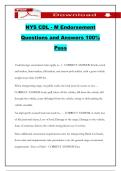 NYS CDL - M Endorsement Questions and Answers 100&percnt; Pass