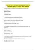 NURS 203 FINAL EXAM WITH 153 QUESTIONS AND ANSWERS NEWEST RATED A&plus; NEW EDITION