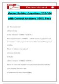 Owner Builder Questions 252-304 with Correct Answers 100&percnt; Pass