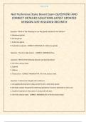 Nail Technician State Board Exam QUESTIONS AND CORRECT DETAILED SOLUTIONS LATEST UPDATED VERSION JUST RELEASED RECENTLY