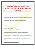 EXSS 180 FINAL EXAM REVIEW QUESTIONS AND ANSWERS&period; VERIFIED 2025&sol;2026&period;