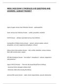 NRSG 3420 EXAM 3 &lpar;MODULES 6-8&rpar; QUESTIONS AND ANSWERS&comma; ALREADY PASSED&excl;&excl;