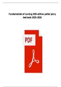FULL EXAM SOLUTION PACK – FUNDAMENTALS OF NURSING, 10TH EDITION BY POTTER & PERRY (UPDATED 2025/2026) – CHAPTERS 1-50 – COMPLETE TEST BANK & VERIFIED ANSWERS – WELL-DETAILED EXPLANATIONS – 100% ACCURATE – INSTANT PDF DOWNLOAD