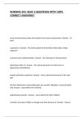 NURSING 203&colon; QUIZ 3 QUESTIONS WITH 100&percnt; CORRECT ANSWERS&excl;&excl;