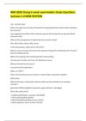 RNR 2039 Chang 6-week examination Study Questions Lectures 1-6 NEW EDITION 