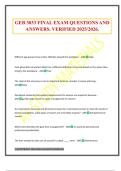GEB 3033 FINAL EXAM QUESTIONS AND ANSWERS&period; VERIFIED 2025&sol;2026&period;