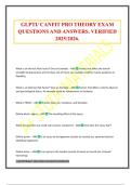 GLPTI EXAM PREP QUESTIONS AND ANSWERS&period; VERIFIED 2025&sol;2026