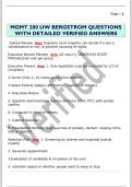 MGMT 200 UW BERGSTROM QUESTIONS  WITH DETAILED VERIFIED ANSWER
