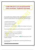 GNRS 558 FINAL EXAM QUESTIONS AND ANSWERS&period; VERIFIED 2025&sol;2026&period;