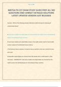 NBSTSA PSI CST EXAM STUDY GUIDE PREP ALL 500 QUESTIONS AND CORRECT DETAILED SOLUTIONS LATEST UPDATED VERSION JUST RELEASED