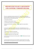 HESI RN EXIT EXAM V1 QUESTIONS AND ANSWERS&period; VERIFIED 2025&sol;2026&period;