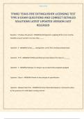 TFM02 TEXAS FIRE EXTINGUISHER LICENSING TEST TYPE B EXAM QUESTIONS AND CORRECT DETAILED SOLUTIONS LATEST UPDATED VERSION JUST RELEASED 