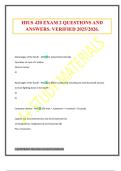 HIUS 420 EXAM 2 QUESTIONS AND ANSWERS&period; VERIFIED 2025&sol;2026&period;