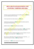 HIUS 420 Bundled Exams 2025&sol;2026 Questions and Answers