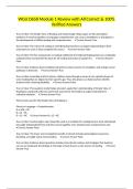 WGU D658 Module 1 Review with All Correct & 100&percnt; Verified Answers