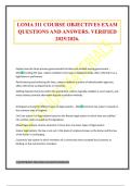 LOMA 311 COURSE OBJECTIVES EXAM QUESTIONS AND ANSWERS&period; VERIFIED 2025&sol;2026