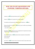 MAE 1351 EXAM 2 QUESTIONS AND ANSWERS&period; VERIFIED 2025&sol;2026