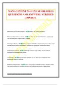 MANAGEMENT 3141 EXAM 3 BEADLES QUESTIONS AND ANSWERS&period; VERIFIED 2025&sol;2026&period;