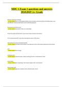 MDC 1 Exam 1 Practice &vert; Verified Questions & Correct Detailed Answers&vert; Latest A&plus; Grade &vert; 2024&sol;2025 Edition