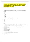 ITM 207 Test Bank Questions and Answers &vert; Latest Update 2026&sol;2027 &vert; Fall &vert; 100&percnt; Correct &ndash; Toronto Metropolitan University