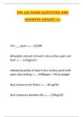 EPA Lead Exam &ndash; Questions and Answers&comma; Graded A&plus; &ndash; Complete Study Resource
