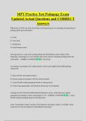 MPT Practice Test Pedagogy Exam  Updated Actual Questions and CORRECT  Answers