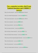 Navy counselor&sol;recruiter chief Exam  Updated Questions and CORRECT  Answers
