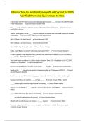 Introduction to Aviation Exam with All Correct & 100&percnt; Verified Answers&vert; Guaranteed to Pass