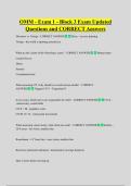 OMM - Exam 1 - Block 3 Exam Updated  Questions and CORRECT Answers
