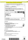 earson Edexcel Level 1&sol;Level 2 GCSE &lpar;9&ndash;1&rpar; JUNE 2025- STATISTICS PAPER 2 Foundation QUESTION PAPER And MARK SCHEME MERGED