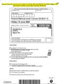 Pearson Edexcel Level 1&sol;Level 2 GCSE &lpar;9&ndash;1&rpar; JUNE 2025- STATISTICS PAPER 2 Higher Tier QUESTION PAPER And MARK SC&Ncy;&IEcy;&Mcy;&IEcy; &Mcy;ERGED