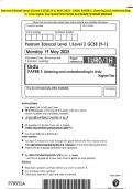 Pearson Edexcel Level 1&sol;Level 2 GCSE &lpar;9-1&rpar; MAY 2025- URDU PAPER 1&colon; Listening and understanding in Urdu Higher Tier QUESTION PAPER And MARK SCHEME MERGED