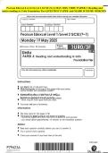 Pearson Edexcel Level 1&sol;Level 2 GCSE &lpar;9&ndash;1&rpar; MAY 2025- URDU PAPER 3&colon; Reading and understanding in Urdu Foundation Tier QUESTION PAPER And MARK SCHEME MERGED