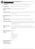 MCPHS Anatomy and Physiology Exam 3 EXAM LATEST 2025 &vert;&vert;  Questions And Answers &vert; With 100&percnt; Correct Answers graded A&plus; Guaranteed Success&excl;&excl; 