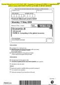 Pearson Edexcel Level 3 GCE MAY 2025 - Economics B Advanced PAPER 2&colon; Competing in the global economy QUESTION PAPER And MARK SCHEME MERGED