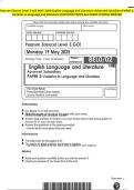 Pearson Edexcel Level 3 GCE MAY 2025-English Language and Literature Advanced Subsidiary PAPER 2&colon;Varieties in Language and Literature QUESTION PAPER And MARK SCHEME MERGED