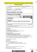 Pearson Edexcel Level 3 GCE JUNE 2025 -GUJARATI Advanced PAPER 3&colon; Listening&comma; reading and writing in Gujarati QUESTION PAPER And MARK SCHEME MERGED